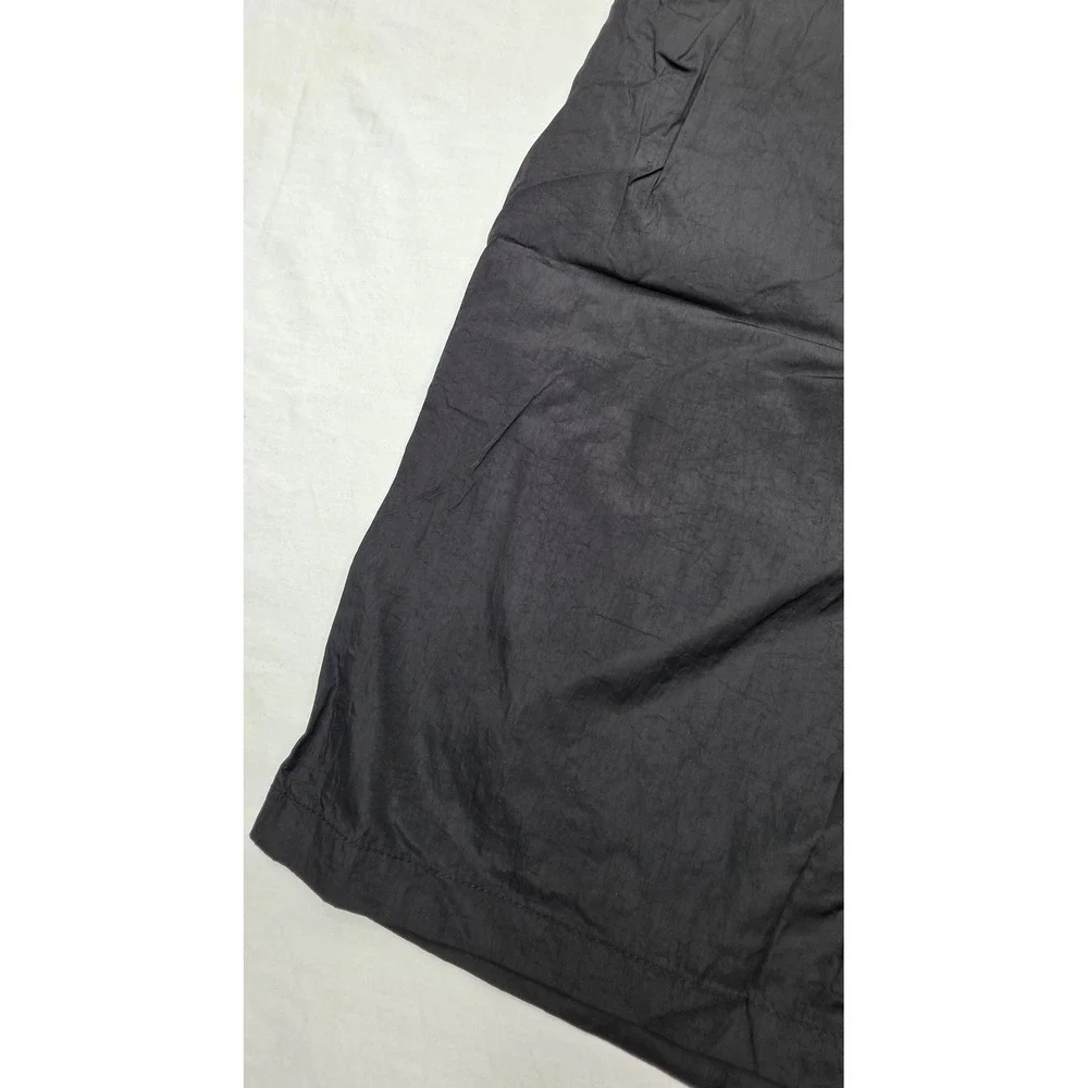 Coofandy Mens Black Athletic Shorts Drawstring Elastic Waist Size L NEW